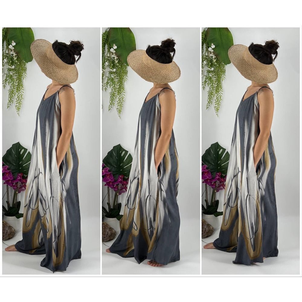Pōʻalima Romper Boho Beach Cover-Up Wide Leg Adjustable Shoulder Strap One Size